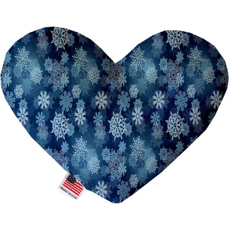 Mirage Pet Products Winter Wonderland Canvas Heart Dog Toy 6 in. 1316-CTYHT6